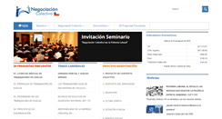 Desktop Screenshot of negociacioncolectiva.cl