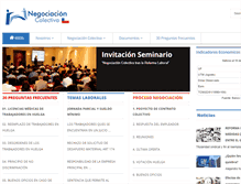 Tablet Screenshot of negociacioncolectiva.cl